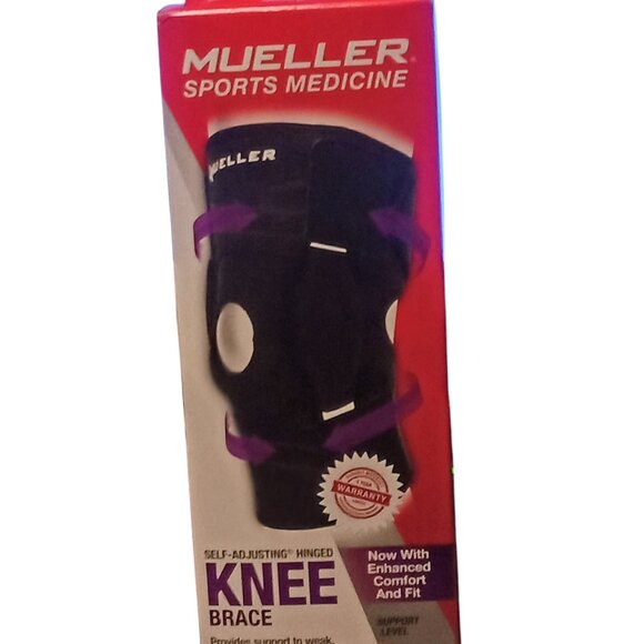 Mueller SELF ADJUSTING Hinged Knee Brace Max Support ONE SIZE Relieve Knee Pain - Picture 3 of 14